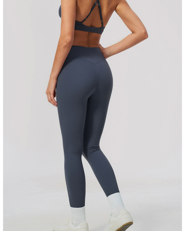 OEM Logo Printed High Waist Women Sporty Yoga Pants S-XL