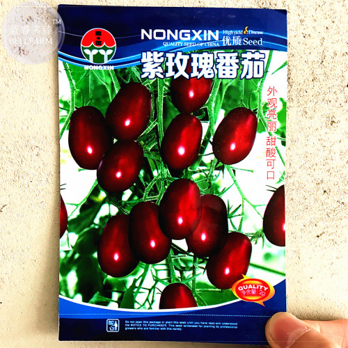 'Purple Rose' Cherry Tomato Organic Seeds