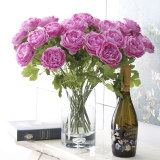 10pcs Chinese Peony Decorative Flowers False Blossom Artificial Flowers the Simulation Decor Home Big Blooms