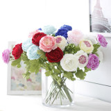 10pcs Chinese Peony Decorative Flowers False Blossom Artificial Flowers the Simulation Decor Home Big Blooms
