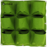 50*50cm 9 Pockets Vertical Grow Bags with Round Bottom Garden Planter Wall-mounted Planting Flowers Planting Bags