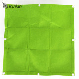 50*50cm 9 Pockets Vertical Grow Bags with Round Bottom Garden Planter Wall-mounted Planting Flowers Planting Bags