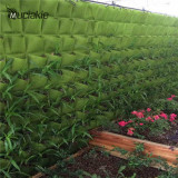 50*50cm 9 Pockets Vertical Grow Bags with Round Bottom Garden Planter Wall-mounted Planting Flowers Planting Bags