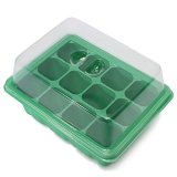 2 lots 12 Holes Seedling Tray Plates Plastic Nursery Site Seeds Sprout Tray Box Grow Box Seeds Sprout Tray Garden Tools