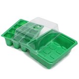 2 lots 12 Holes Seedling Tray Plates Plastic Nursery Site Seeds Sprout Tray Box Grow Box Seeds Sprout Tray Garden Tools