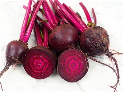 BELLFARM Dark Red Beet Organic Seeds, 50 Seeds, Professional Pack,  sweet tasty blood red flesh vegetables BD095H