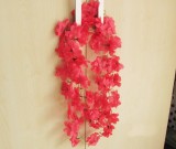 2.2m / 7.2ft Artificial Flowers Vine Red Pink Yellow Purple Rose Red Simulation Flower Rattan for Wedding Festival Home Decorate