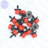 30pcs 360-degree Adjustable Sprinkler Garden Irrigation Misting Micro Flow Dripper Drip Head 1/4'' Hose 4/7mm Nozzle 1A 021