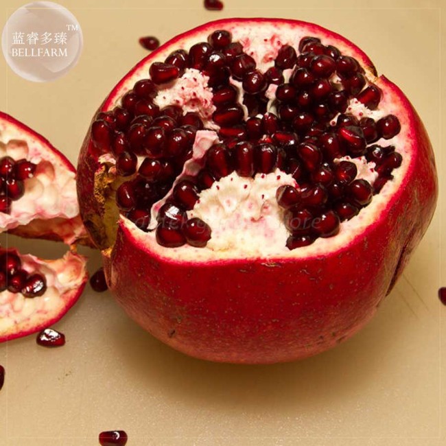 BELLFARM Giant Pomegranate Seeds, 20 Seeds, Professional Pack, tasty organic fruits punica granatum E4188