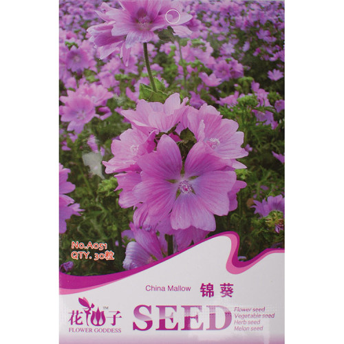 1 Original Pack, 30 seeds / pack, HOLLYHOCK MALLOW MYSTIC MERLIN BEAUTIFUL HARDY PERENNIAL SPECIES #A051
