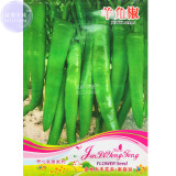BELLFARM Dark Green Horn Pepper Vegetable Seeds, 50 seeds, original pack, little hot chili organic garden herbes vegetables