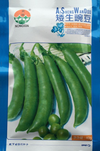Organic Runner Dwarf Climbing Green Pea Seeds, Original Pack, 40g (Approx 150) Seeds / Pack, Tasty Garden Vegetables #NF640