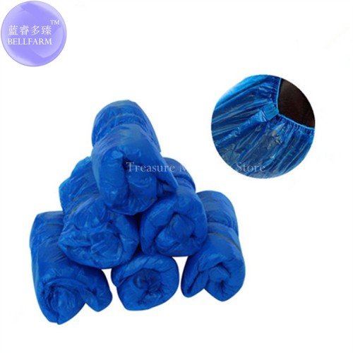 100 pcs (50 pairs) Disposable Shoe Covers Home Household Articles Environmentally Friendly Waterproof Non-slip Odor-proof Galosh