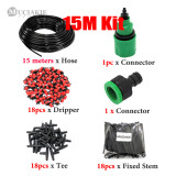 MUCIAKIE 5m/10m/15m/20m/25m DIY Drip Irrigation System Automatic Self Watering Garden Hose Micro Drip Garden Watering System