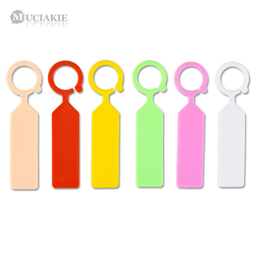 50PCS High Quality Plastic Plants Tags Nursery Garden Ring Label Pot Marker Stake Hanging Tags Greenhouse Bonsai Collar Tags