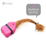 50PCS 35x50mm Hang Plant Markers Labels Strip Line Hanging Tags Flexible PVC Plastic Seedling Garden Flowers Plate Garden Tools