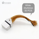 50PCS 35x50mm Hang Plant Markers Labels Strip Line Hanging Tags Flexible PVC Plastic Seedling Garden Flowers Plate Garden Tools