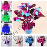 100 Pcs/Bag Anthurium Plants Bonsai Flower Blue Anthurium Plant Balcony Pot, Natural Growth for Home Garden Decor - (Color: Mixed)