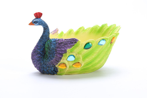 Creative Peacock Shape Flowers Succulent Plants Pot Holders Hanging Garden Design - (21 x 14 x 13 cm)