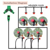 MUCIAKIE 50M-5M DIY Drip Irrigation System Automatic Watering Garden Hose Micro Drip Watering Kits with Adjustable Drippers