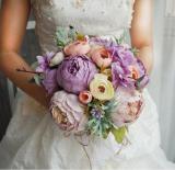 Wedding Bride Bouquet Realistic Hand Tied Flower Decoration Holiday Party Supplies European chaise longue roses wedding flowers