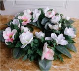 Summer simulation Magnolia flower Garland Welcome Front Door Wreath Home decoration Housewarming Festival celebration Gifts