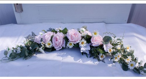 Artificial flower garland Rose lintel strip for wedding door decoration door decor rose garlands wedding arch