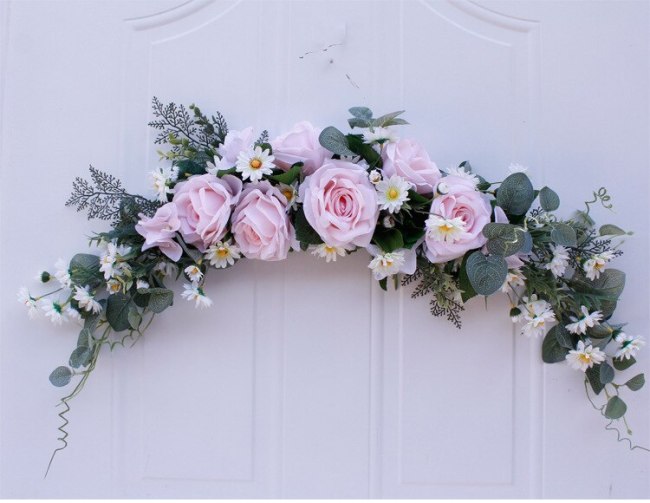 Artificial flower garland Rose lintel strip for wedding door decoration door decor rose garlands wedding arch