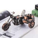 Vintage 3D Handmade Iron Make Simulation Motorbike Decoration Home Cafe Office Artwork Ornament Motorcycle Model Motor Tricycle