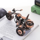 Vintage 3D Handmade Iron Make Simulation Motorbike Decoration Home Cafe Office Artwork Ornament Motorcycle Model Motor Tricycle