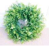 Persian Leaf Grass Ring Artificial Garland Doors and Windows Decoration Party Home Decoration Christmas Wreath Halloween