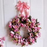 Door Wreath Artificial Flower Wreath Wall Hanging Door Decoration Home Decoration Farmhouse Deocr Little daisy artificial flower