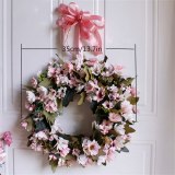 Door Wreath Artificial Flower Wreath Wall Hanging Door Decoration Home Decoration Farmhouse Deocr Little daisy artificial flower