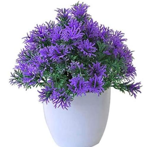 Purple ‘Pinus tatarica’ Simulation Flower Artificial Plant Wedding DIY Livingroom Simulated Potted Plants Tarzon Plastic
