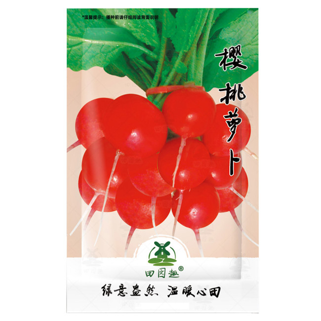 1000pcs Cherry Belle Radish Seeds | Red Globe Radishes Heirloom Root Vegetable Seed