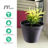 Thickened Heavy Duty Plant Reservoirs – 5PCS Matte Black Non-Draining Water Tubs