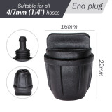 4/7MM (1/4'') Hose Snap-On Connectors