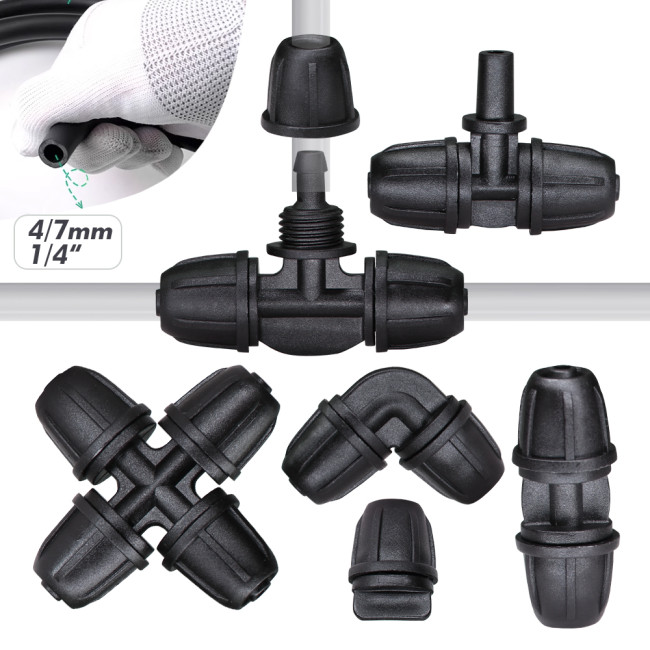 4/7MM (1/4'') Hose Snap-On Connectors