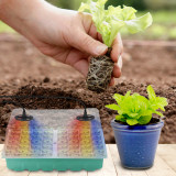 Enhanced Seed Starting: 48-Cell Tray with Red-Warm-Blue LED Lights