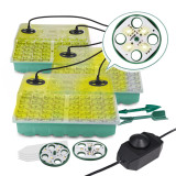 Warm Light Brilliance: 48-Cell Seed Starter Propagation Tray with 4 Beads LED
