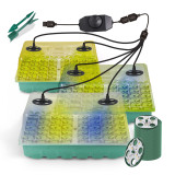 Nursery Pot Kit: 48-Cell Seed Starter with 8-Bead LED Grow Lights