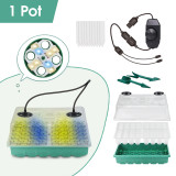 Nursery Pot Kit: 48-Cell Seed Starter with 8-Bead LED Grow Lights
