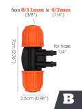 Muciakie® 3/8'' Connecters, Orange