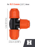 Muciakie® 3/8'' Connecters, Orange
