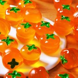 New Arrival: Simulated Persimmon Fruit Night Light Ornament, Resin Semi-Transparent Fruit DIY Food Play Accessory