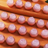 Semi-Transparent Glow-in-the-Dark Mangosteen Fruit DIY Jewelry Accessory, Desktop Car Decor Resin Craft Ornament