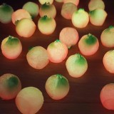 Translucent Glow-in-the-Dark Fruit, Pomegranate DIY Decorative Accessories, Desktop Car Decor Figurine, Resin Pomegranate Ornament