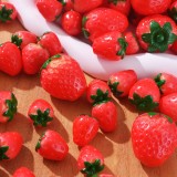 Resin Mini Strawberry DIY Accessories - 3D Decorative Crafting Supplies