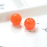 3D Orange Fruit Figurine Creative Earrings Keychain Handmade Phone Accessory DIY Jewelry Component