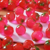 Translucent Glow-in-the-Dark Fruit, Pomegranate DIY Decorative Accessories, Desktop Car Decor Figurine, Resin Pomegranate Ornament